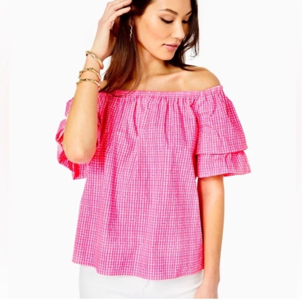 Lilly Pulitzer Off the Shoulder Frankee Top